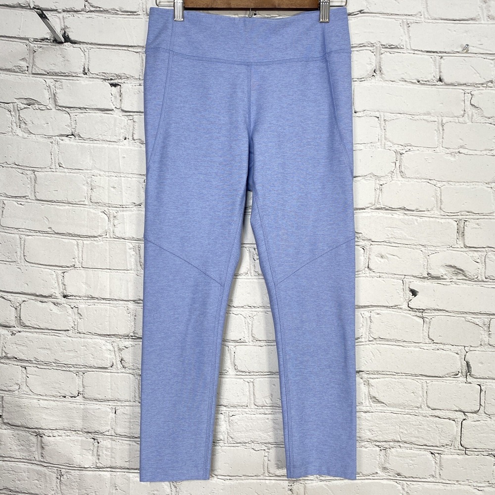 OUTDOOR VOICES Warmup 3/4 Legging Size M Purple Blue Heathered Space Dye‎ Active